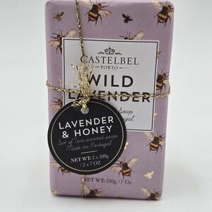 Castelbel Porto Lavender & Honey Scented Soap Set‎  2 Bars (7oz Each)  Made in